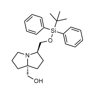 rel-((3R,7aR)-3-(((tert-Butyldiphenylsilyl)oxy)methyl)tetrahydro-1H-pyrrolizin-7a(5H)-yl)methanol|CS-0624211