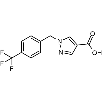 1-(4-(Trifluoromethyl)benzyl)-1h-pyrazole-4-carboxylic acid|CS-0624314