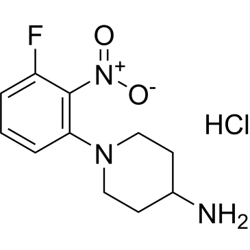 1-(3-Fluoro-2-nitrophenyl)piperidin-4-amine hydrochloride|CS-0624414