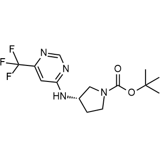 Tert-butyl (s)-3-((6-(trifluoromethyl)pyrimidin-4-yl)amino)pyrrolidine-1-carboxylate|CS-0624762