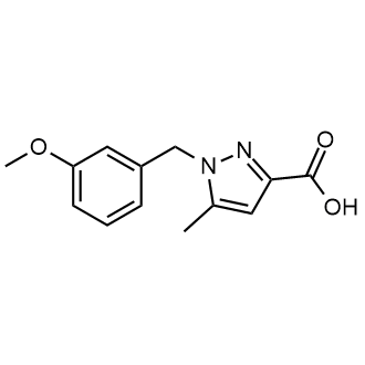 1-(3-Methoxybenzyl)-5-methyl-1h-pyrazole-3-carboxylic acid|CS-0624786
