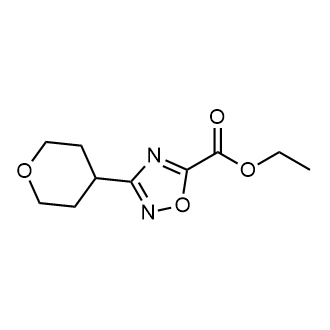 Ethyl 3-(tetrahydro-2h-pyran-4-yl)-1,2,4-oxadiazole-5-carboxylate|CS-0624805