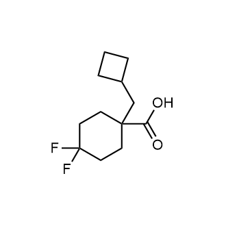1-(Cyclobutylmethyl)-4,4-difluorocyclohexane-1-carboxylic acid|CS-0624858