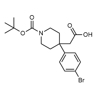 2-(4-(4-Bromophenyl)-1-(tert-butoxycarbonyl)piperidin-4-yl)acetic acid|CS-0624947
