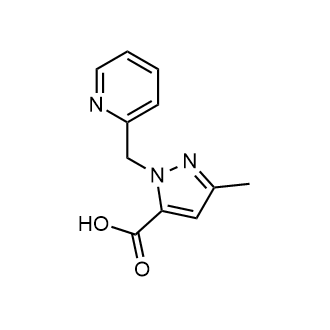 3-Methyl-1-(pyridin-2-ylmethyl)-1h-pyrazole-5-carboxylic acid|CS-0625029
