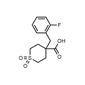 4-(2-Fluorobenzyl)tetrahydro-2h-thiopyran-4-carboxylic acid 1,1-dioxide|CS-0625376