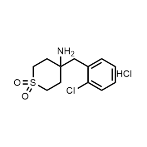 4-Amino-4-(2-chlorobenzyl)tetrahydro-2h-thiopyran 1,1-dioxide hydrochloride|CS-0625380