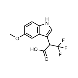 3,3,3-Trifluoro-2-(5-methoxy-1h-indol-3-yl)propanoic acid|CS-0625381