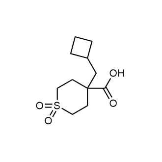 4-(Cyclobutylmethyl)tetrahydro-2h-thiopyran-4-carboxylic acid 1,1-dioxide|CS-0625414