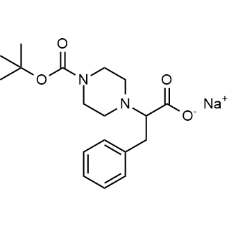Sodium 2-(4-(tert-butoxycarbonyl)piperazin-1-yl)-3-phenylpropanoate|CS-0625483