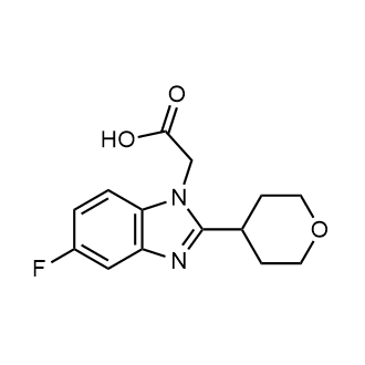 2-(5-Fluoro-2-(tetrahydro-2h-pyran-4-yl)-1h-benzo[d]imidazol-1-yl)acetic acid|CS-0625568