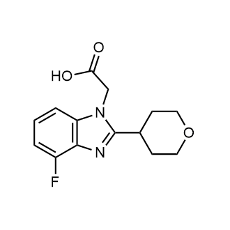 2-(4-Fluoro-2-(tetrahydro-2h-pyran-4-yl)-1h-benzo[d]imidazol-1-yl)acetic acid|CS-0625589
