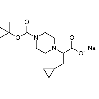 Sodium 2-(4-(tert-butoxycarbonyl)piperazin-1-yl)-3-cyclopropylpropanoate|CS-0625624