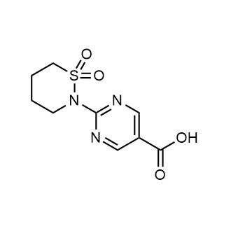 2-(1,1-Dioxido-1,2-thiazinan-2-yl)pyrimidine-5-carboxylic acid|CS-0625683