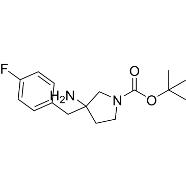 Tert-butyl 3-amino-3-(4-fluorobenzyl)pyrrolidine-1-carboxylate|CS-0625789