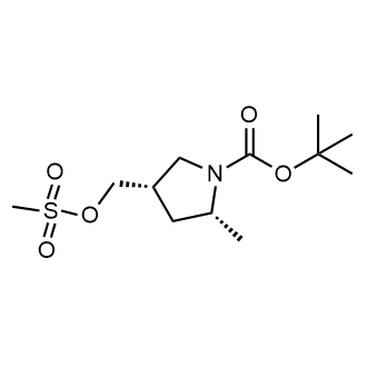 tert-Butyl (2R,4S)-2-methyl-4-(((methylsulfonyl)oxy)methyl)pyrrolidine-1-carboxylate|CS-0626978