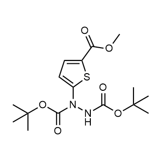 Di-tert-butyl 1-(5-(methoxycarbonyl)thiophen-2-yl)hydrazine-1,2-dicarboxylate|CS-0627218