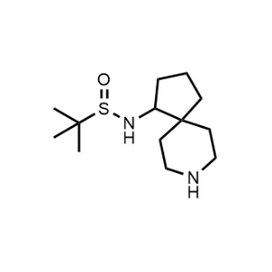 2-Methyl-N-(8-azaspiro[4.5]decan-1-yl)propane-2-sulfinamide|CS-0627359
