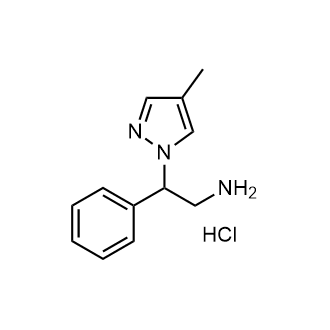 2-(4-Methyl-1H-pyrazol-1-yl)-2-phenylethan-1-amine hydrochloride|CS-0627585