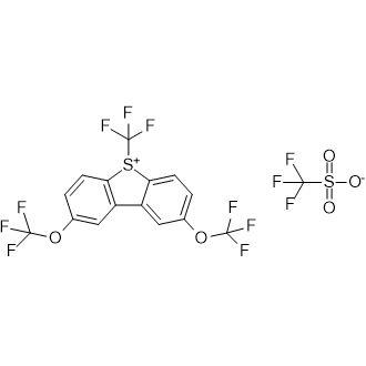 2,8-Bis(trifluoromethoxy)-5-(trifluoromethyl)-5H-dibenzo[b,d]thiophen-5-ium trifluoromethanesulfonate|CS-0628080