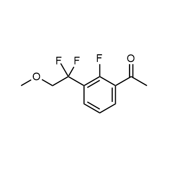 1-(3-(1,1-Difluoro-2-methoxyethyl)-2-fluorophenyl)ethan-1-one|CS-0628433