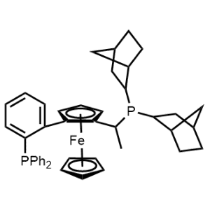 (S)-1-{(sp)-2-[2-(Diphenylphosphino)phenyl]ferrocenyl}ethyldi(2-norbornyl)phosphine|CS-0628500