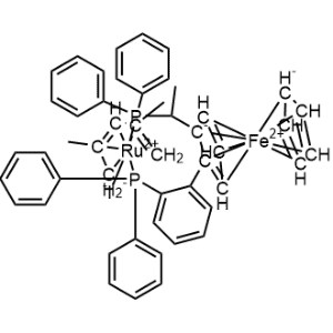 Ruthenium, [(1,2,3,4,5-η)-2,4-dimethyl-2,4-pentadien-1-yl][(1S)-1-[(1R)-1-(diphenylphosphino-κP)ethyl]-2-[2-(diphenylphosphino-κP)phenyl]ferrocene]iodo-|CS-0628528