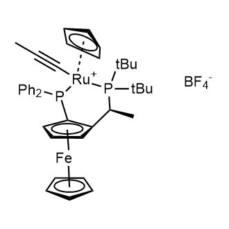 Ruthenium(1+), (acetonitrile)[(2S)-1-[(1S)-1-[bis(1,1-dimethylethyl)phosphino-κP]ethyl]-2-(diphenylphosphino-κP)ferrocene][(1,2,3,4,5-η)-2,4-dimethyl-2,4-pentadien-1-yl]-, tetrafluoroborate|CS-0628538