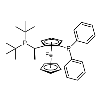 (2S)-1-[(1R)-1-[Bis(1,1-dimethylethyl)phosphino]ethyl]-2-(diphenylphosphino)ferrocene|CS-0628551
