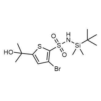 3-Bromo-N-(tert-butyldimethylsilyl)-5-(2-hydroxypropan-2-yl)thiophene-2-sulfonamide|CS-0628723