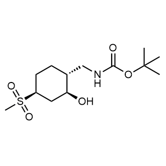 rel-tert-Butyl (((1R,2S,4S)-2-hydroxy-4-(methylsulfonyl)cyclohexyl)methyl)carbamate|CS-0629054