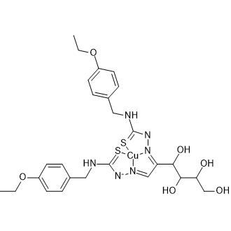 Arabino-Hexos-2-ulose, bis[[[[(4-ethoxyphenyl)methyl]amino]thioxomethyl]hydrazone], copper complex|CS-0634052