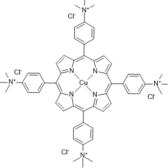 Cu(II) meso-Tetra (4-N,N,N-trimethylanilinium) Porphyrin Tetrachloride|CS-0634064