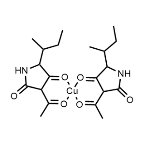 Copper, bis[3-acetyl-5-(1-methylpropyl)-2,4-pyrrolidinedionato-O3,O4]-|CS-0634128