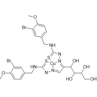 Arabino-Hexos-2-ulose, bis[[[[(3-bromo-4-methoxyphenyl)methyl]amino]thioxomethyl]hydrazone], copper complex|CS-0634324