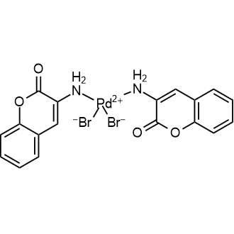 Dibromobis(3-amino-2H-1-benzopyran-2-one-N)palladium|CS-0634708