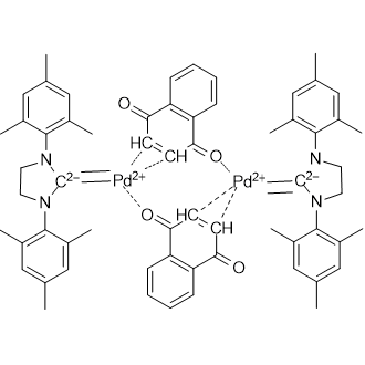 Palladium, bis[1,3-bis(2,4,6-trimethylphenyl)-2-imidazolidinylidene]bis[μ-[(2,3-η)-1,4-naphthalenedione-κO1]]di-|CS-0634712