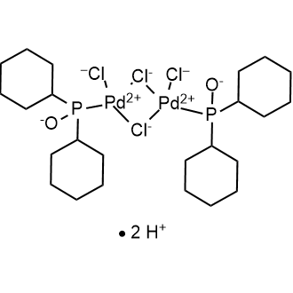 Palladate(2-), di-μ-chlorodichlorobis(dicyclohexylphosphinito-κP)di-, dihydrogen|CS-0634820