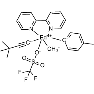 Palladium, (2,2'-bipyridine-κN1,κN1')(3,3-dimethyl-1-butyn-1-yl)methyl(4-methylphenyl)(1,1,1-trifluoromethanesulfonato-κO)-|CS-0634863