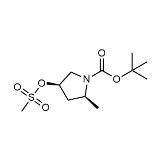 cis-tert-Butyl-2-methyl-4-((methylsulfonyl)oxy)pyrrolidine-1-carboxylate|CS-0634906