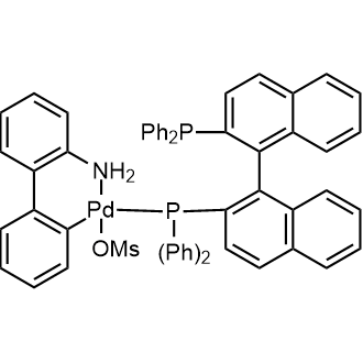 Palladium(1+), [2′-(amino-κN)[1,1′-biphenyl]-2-yl-κC][1,1′-[1,1′-binaphthalene]-2,2′-diylbis[1,1-diphenylphosphine-κP]]-, (SP-4-3)-, methanesulfonate|CS-0634926