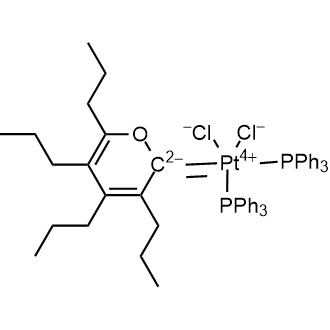Dichloro(3,4,5,6-tetrapropyl-2H-pyran-2-ylidene)bis(triphenylphosphine)platinum|CS-0634959