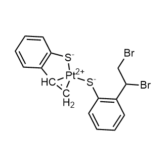 3-(1,2-Dibromoethyl)benzenethiolate,2-ethenylbenzenethiolate,platinum(2+)|CS-0634983