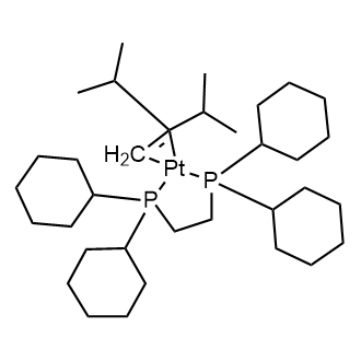 {3-Methyl-2-(2-propyl)-1-butene}{bis(dicyclohexylphosphino)ethane}platinum(0)|CS-0635054