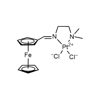 Dichloro[[(Z)-[[2-(dimethylamino-κN)ethyl]imino-κN]methyl]ferrocene]platinum|CS-0635055