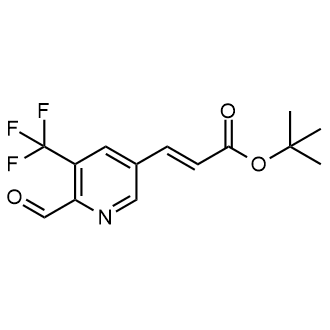tert-Butyl 3-(6-formyl-5-(trifluoromethyl)pyridin-3-yl)acrylate|CS-0635261