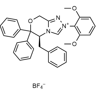 (S)-5-Benzyl-2-(2,6-dimethoxyphenyl)-6,6-diphenyl-5,6-dihydro-8H-[1,2,4]triazolo[3,4-c][1,4]oxazin-2-ium tetrafluoroborate|CS-0635325