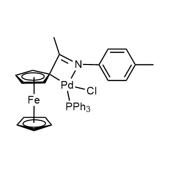 Chloro[2-[1-[(4-methylphenyl)imino-κN]ethyl]ferrocenyl-κC](triphenylphosphine)palladium|CS-0635451