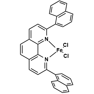 (T-4)-Dichloro(2,9-di-1-naphthalenyl-1,10-phenanthroline-κN1,κN10)iron|CS-0635452