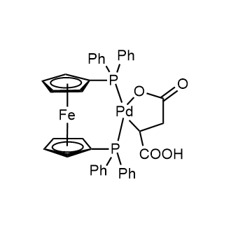 Palladate, [1,1'-bis(diphenylphosphino-κP)ferrocenato][butanedioato(3-)-κC3,κO1]-, hydrogen 1:1|CS-0635463